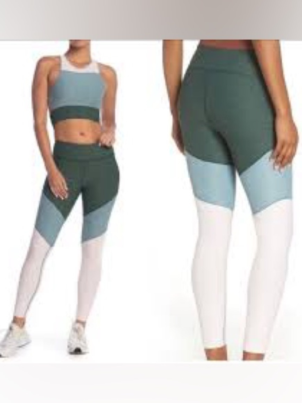 Outdoor Voices Springs Leggings Tri-tone Colorblock Small